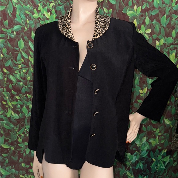 Vintage Suede Jacket Leopard Jacket - Picture 3 of 16